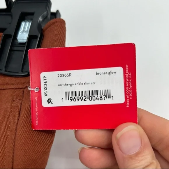 NWT SPANX On the Go Slim Straight Ankle Pants X-Small Petite - Picture 5 of 8